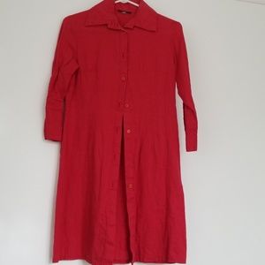 Blue Sand button front shirt dress